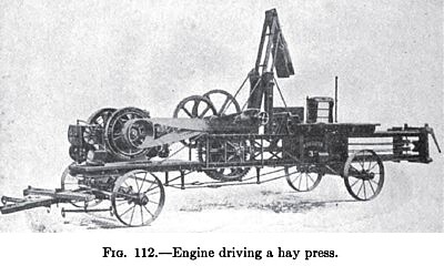Gasoline Engine & Hay Press